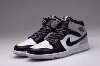 new nike air jordan 1 chaussures homme classique for sale blanc noirvcf